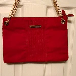 Christian Siriano red shoulder purse